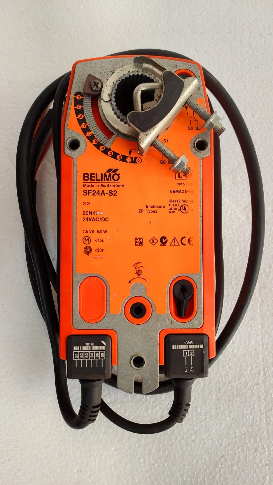 Belimo sf24a-s2 / SF24A-S2 Fire and smoke dampers / Spring-return actuator
